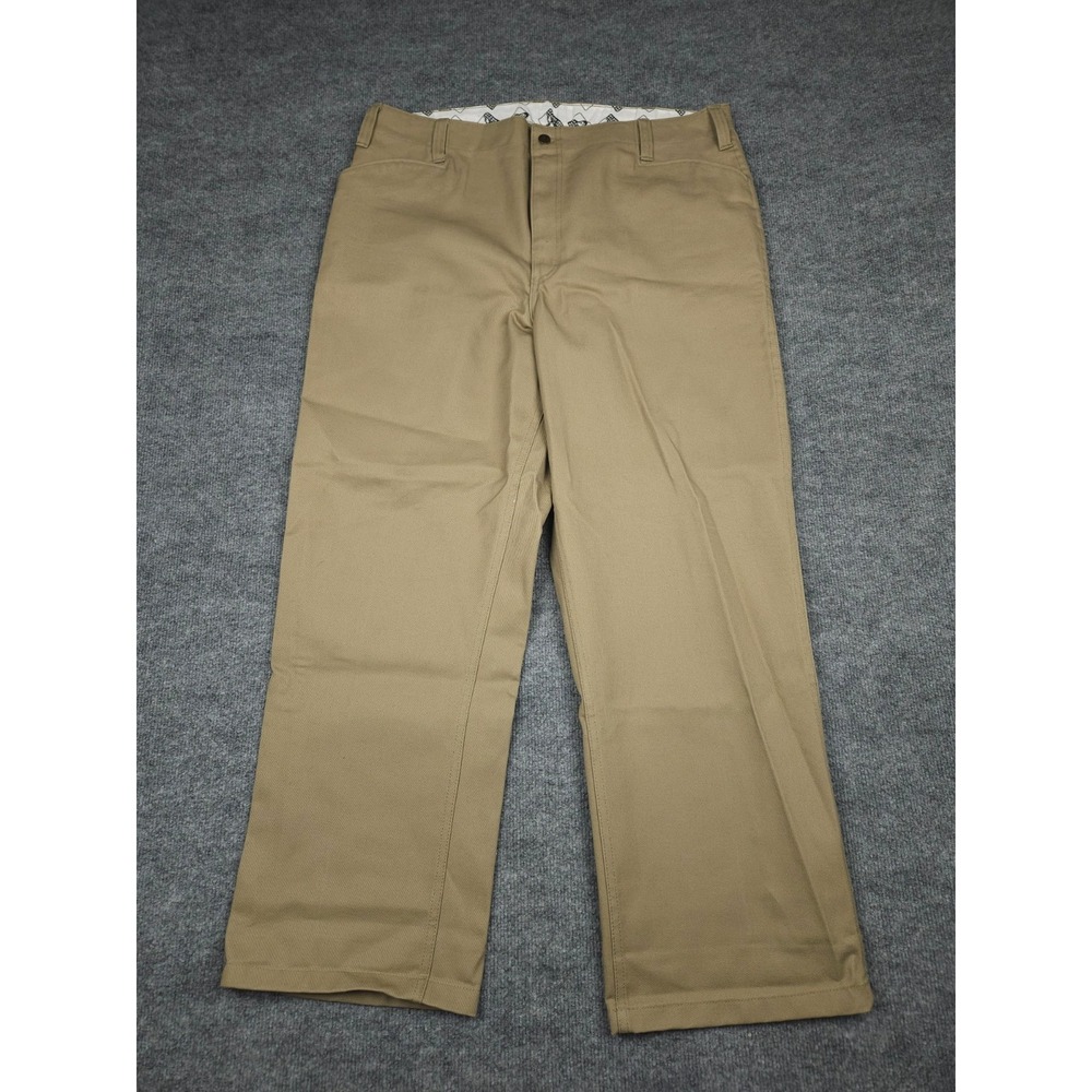 Ben Davis Pants Men's 40 (FITS 37 x 30) Beige Brown Khaki Chino Original Work
